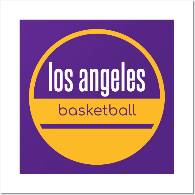 los angeles lakers basketball Wall Art by BVHstudio